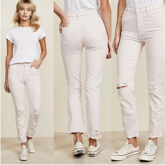 Mother Superior High Waisted Rascal Ankle The Devil Drinks Coffee Wash 28 - Picture 1 of 13